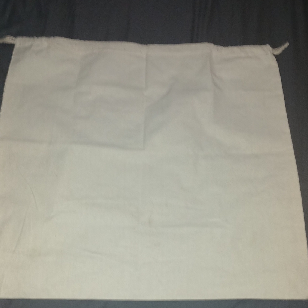 Tory Burch White Travel Bag with Drawstring Closure